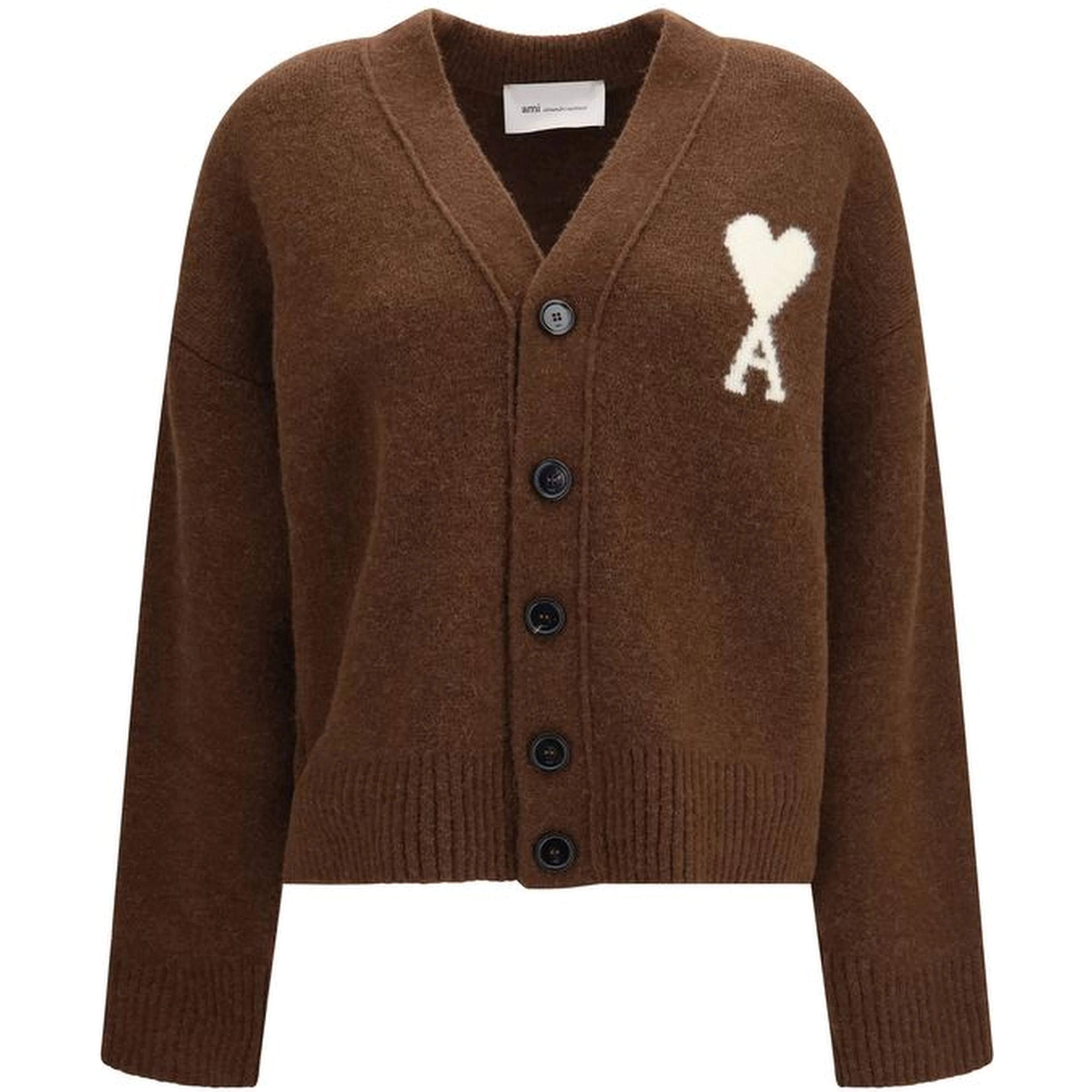 Brown Alpaca Vicugna Pacos Cardigan