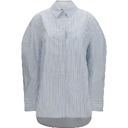 Blue Cotton Dress Shirt