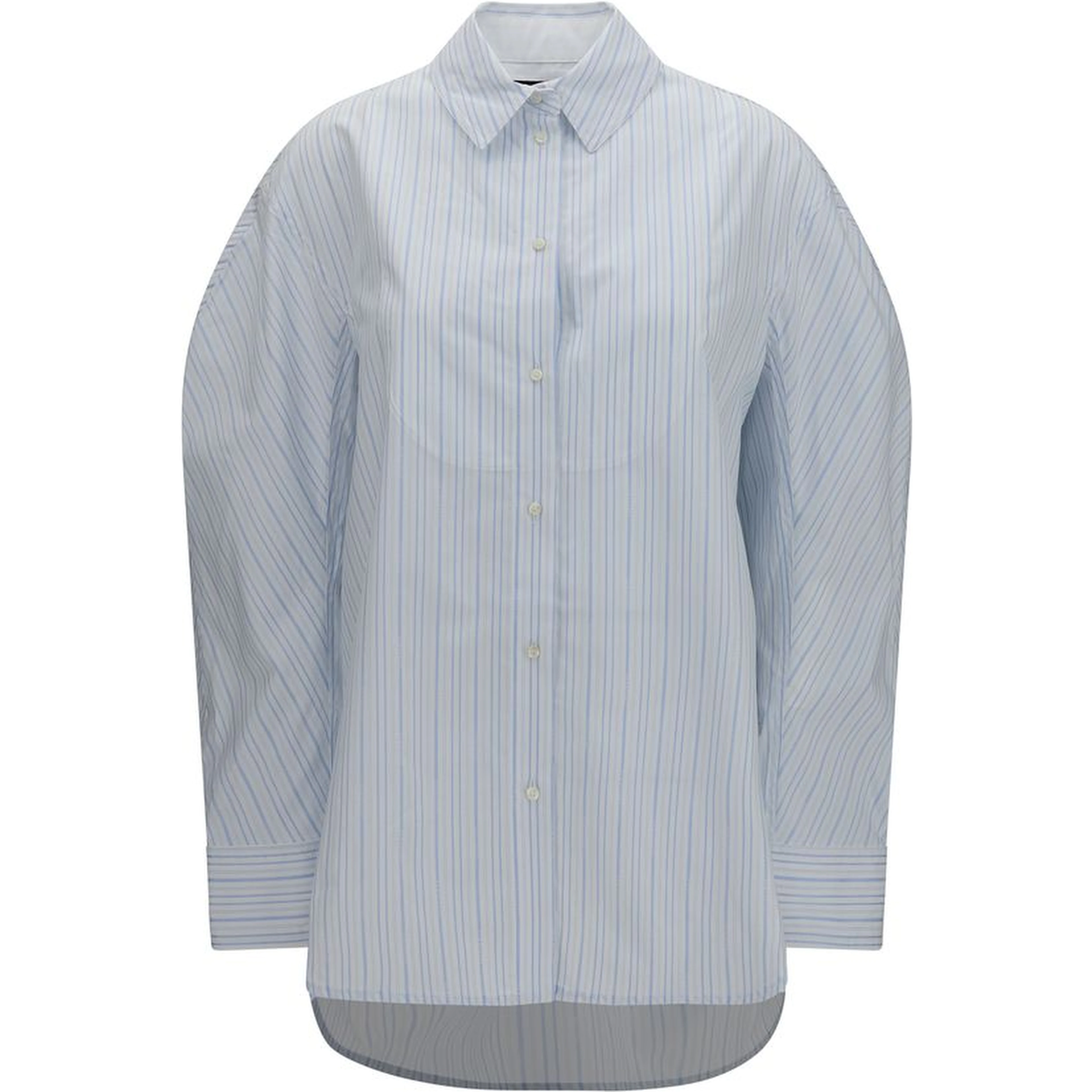 Blue Cotton Dress Shirt