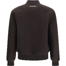 Brown Wool Oves Aries Bomber