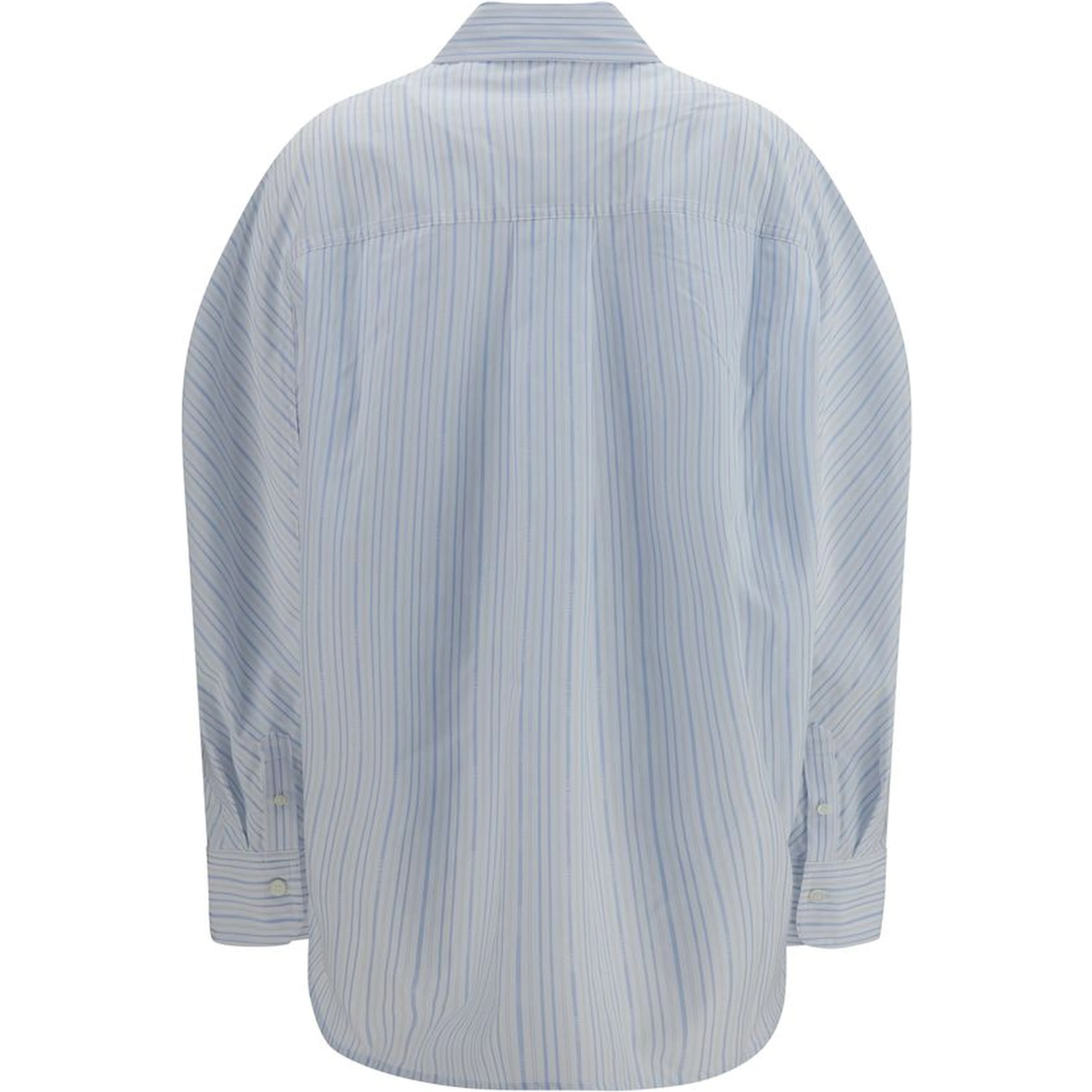 Blue Cotton Dress Shirt