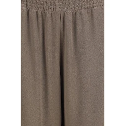 Brown Viscose Casual Pants