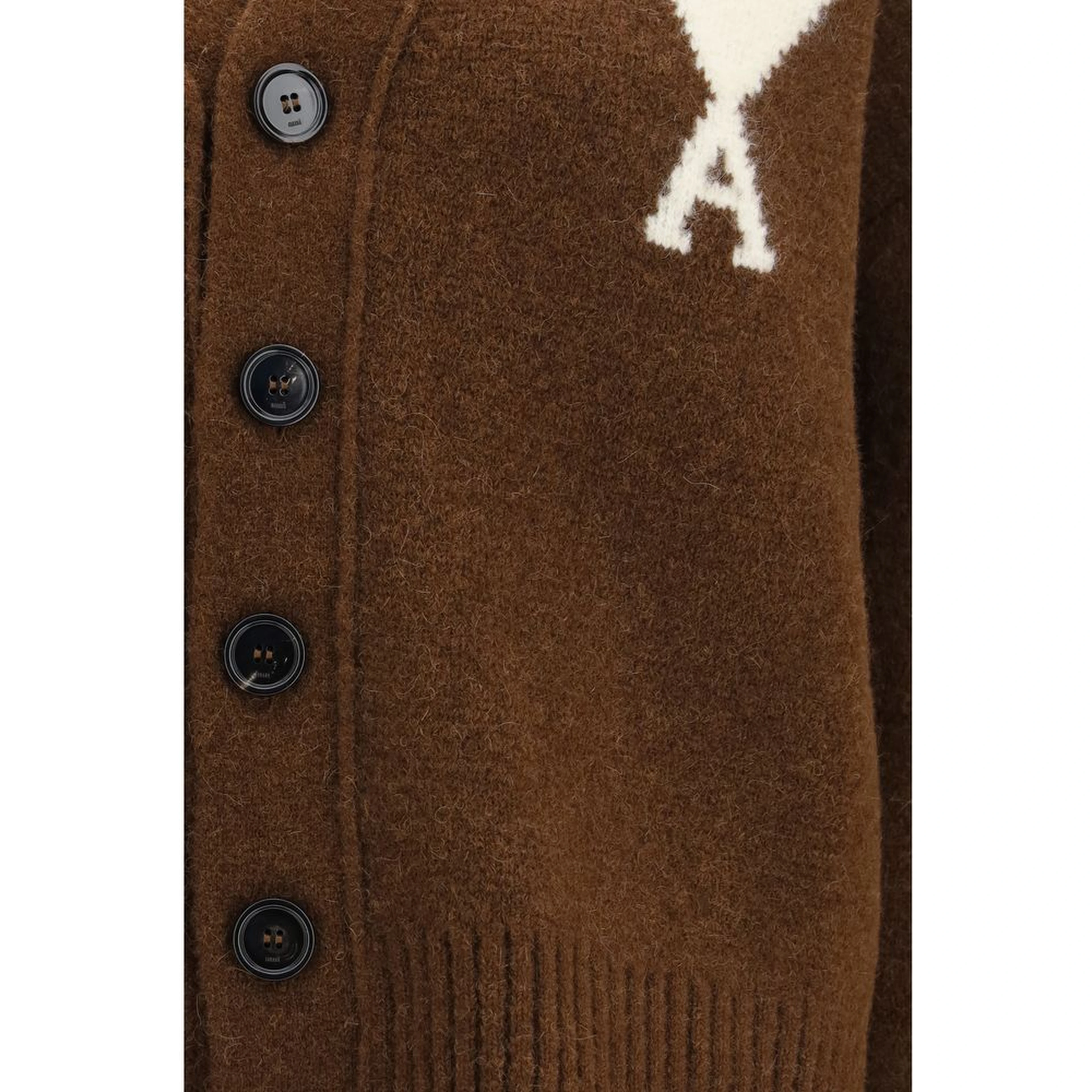 Brown Alpaca Vicugna Pacos Cardigan