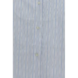 Blue Cotton Dress Shirt