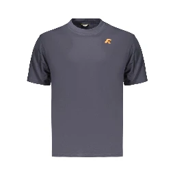 Blue Cotton Men's T-Shirt