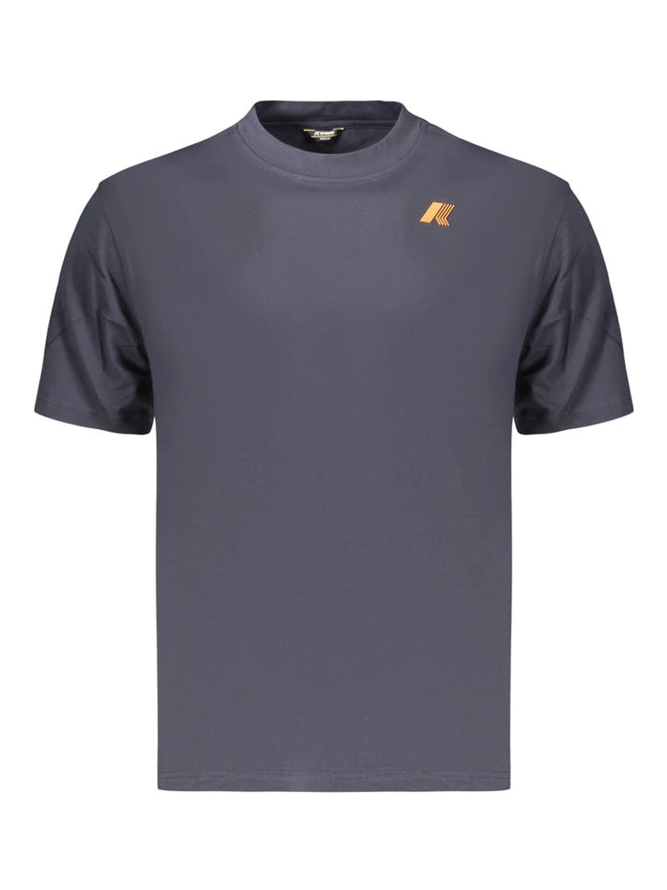 Blue Cotton Men's T-Shirt