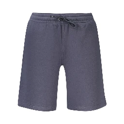 Blue Cotton Men's Sweatpants