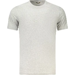 Gray Cotton Men's T-Shirt