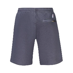 Blue Cotton Men's Sweatpants