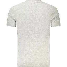 Gray Cotton Men's T-Shirt
