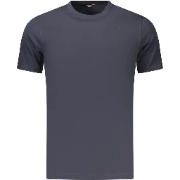 Blue Cotton Men's T-Shirt