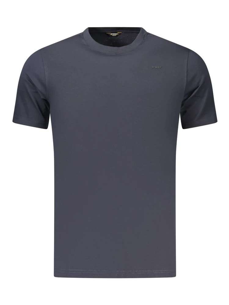 Blue Cotton Men's T-Shirt