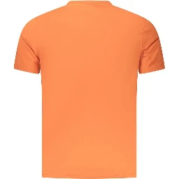 Orange Cotton Men's T-Shirt