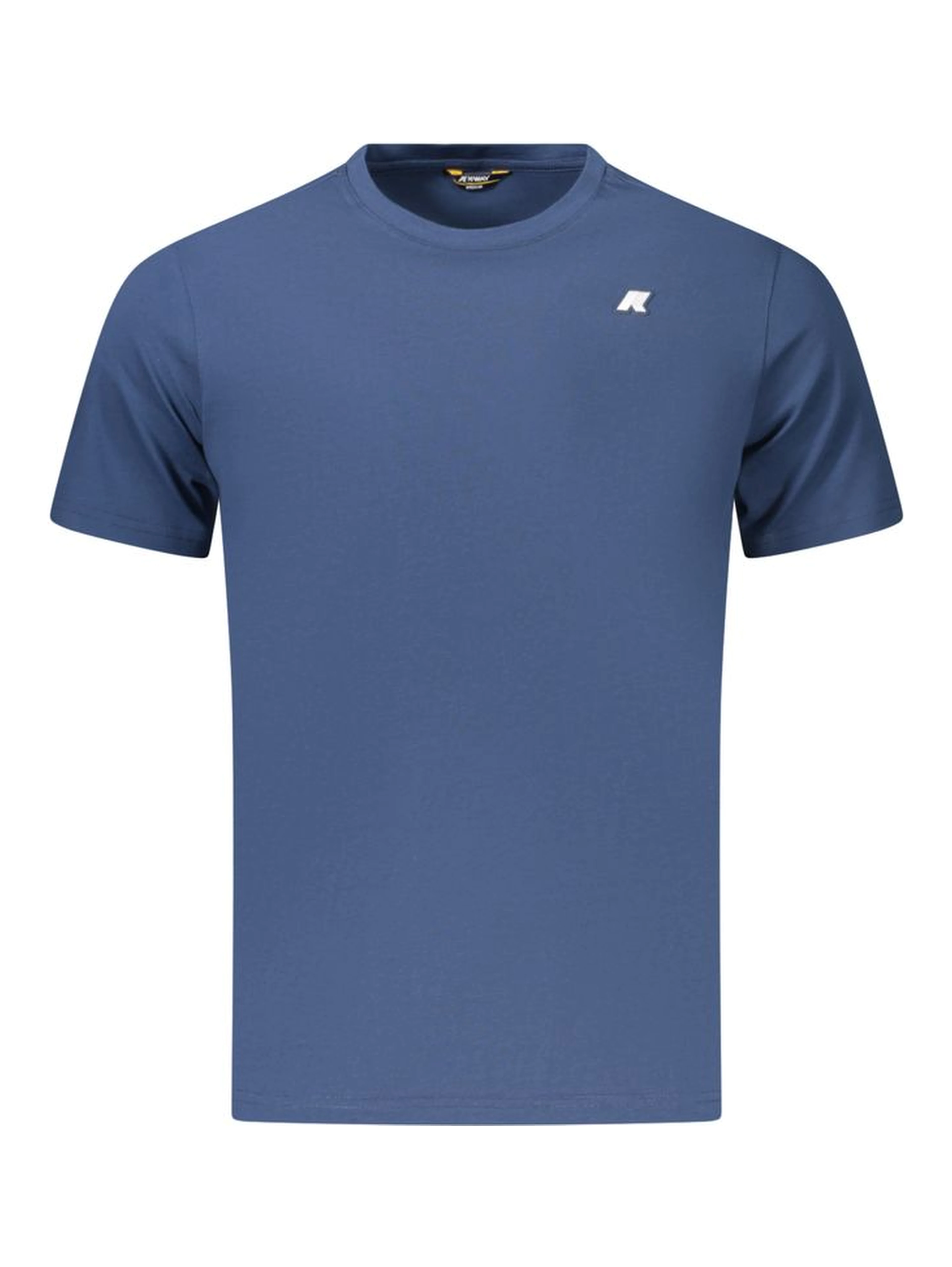 Blue Cotton Men's T-Shirt