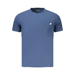 Blue Cotton Men's T-Shirt