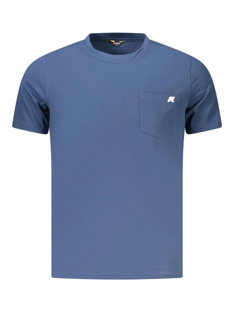 Blue Cotton Men's T-Shirt