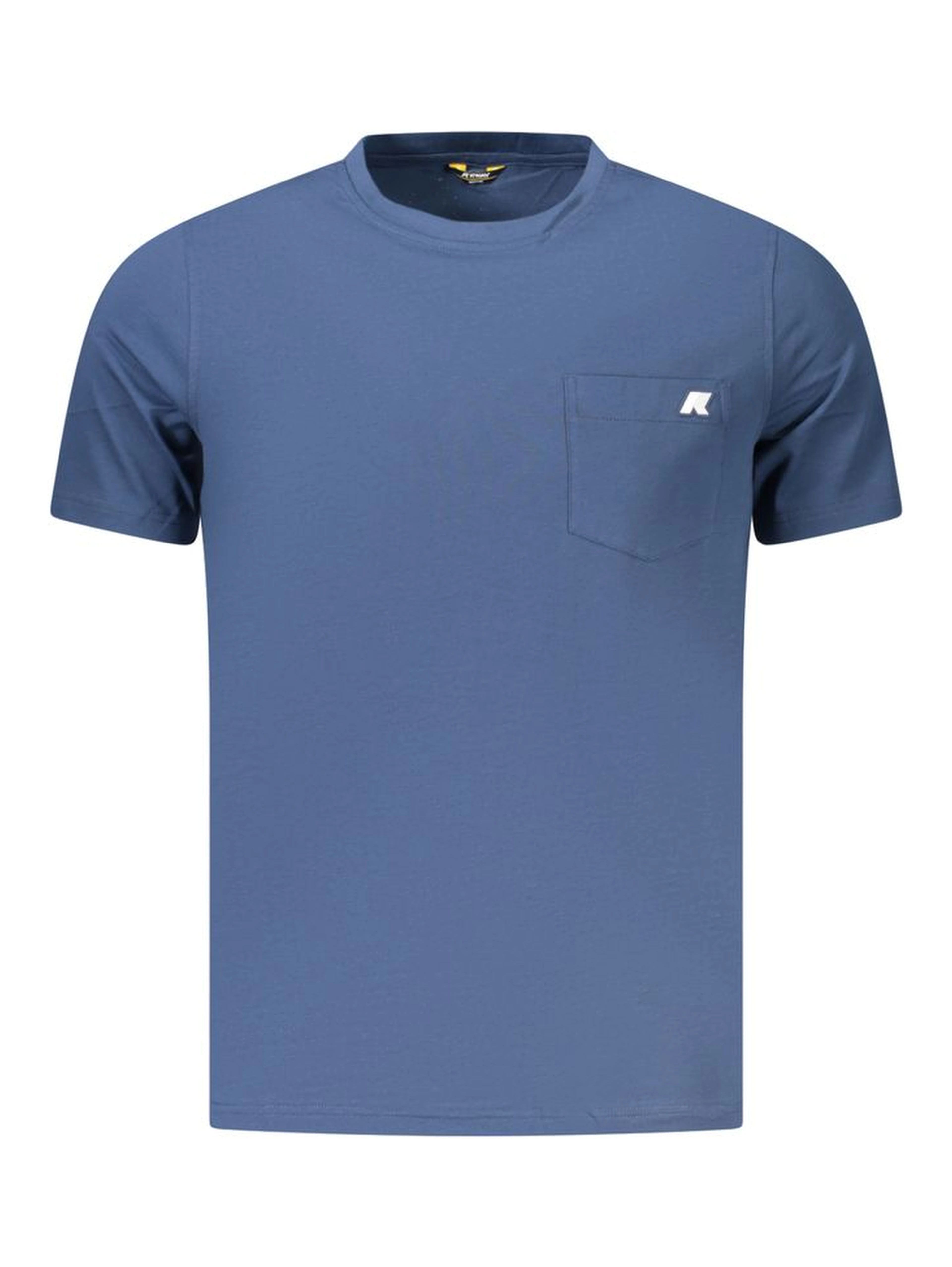 Blue Cotton Men's T-Shirt