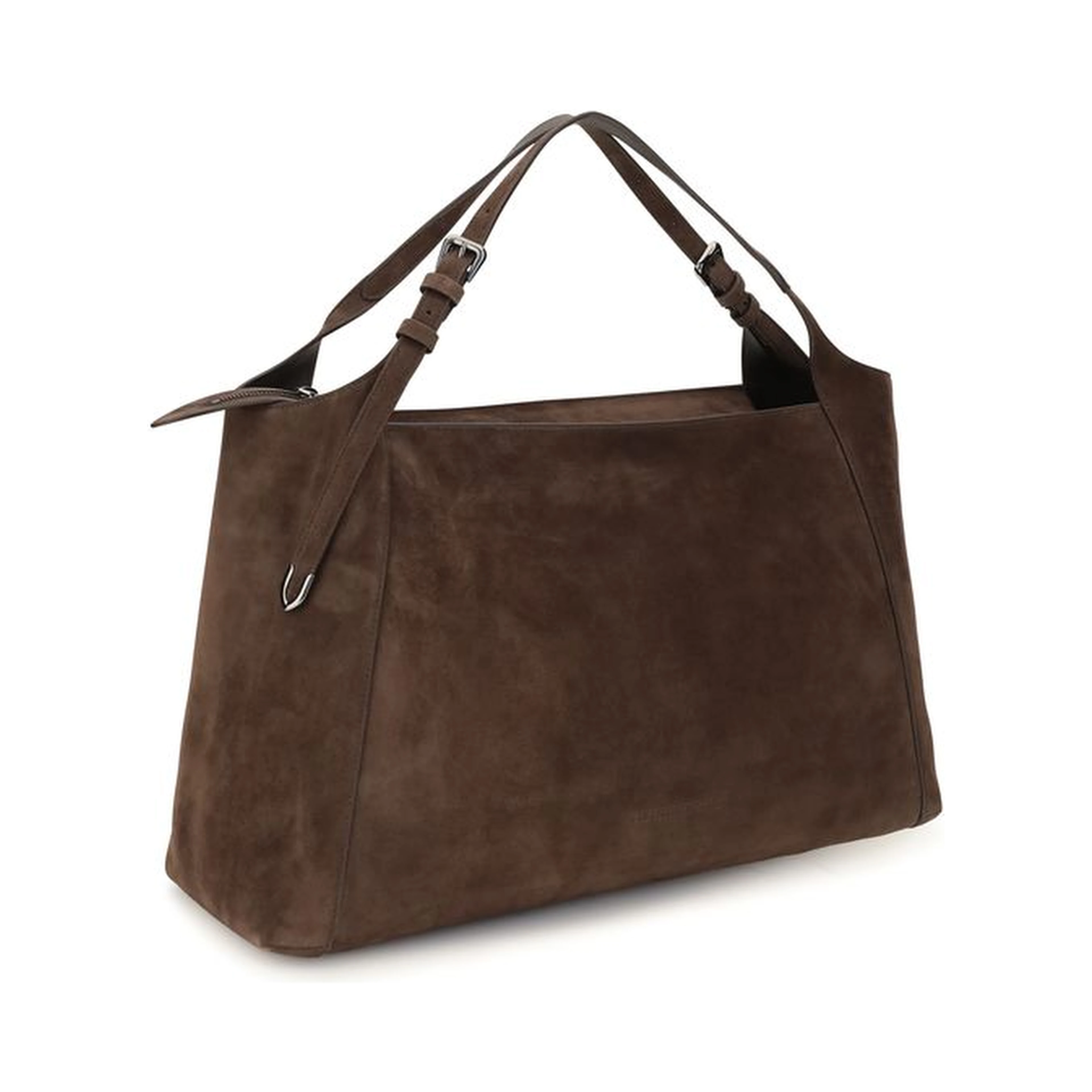 Brown Suede Leather Handbag