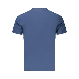 Blue Cotton Men's T-Shirt