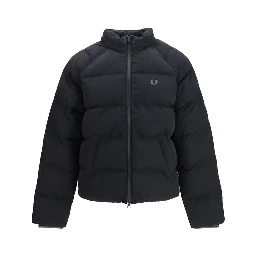 Black Polyamide Full-Length Jacket