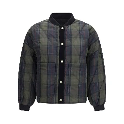 Black Polyester Bomber
