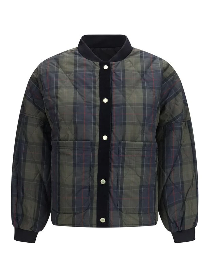 Black Polyester Bomber