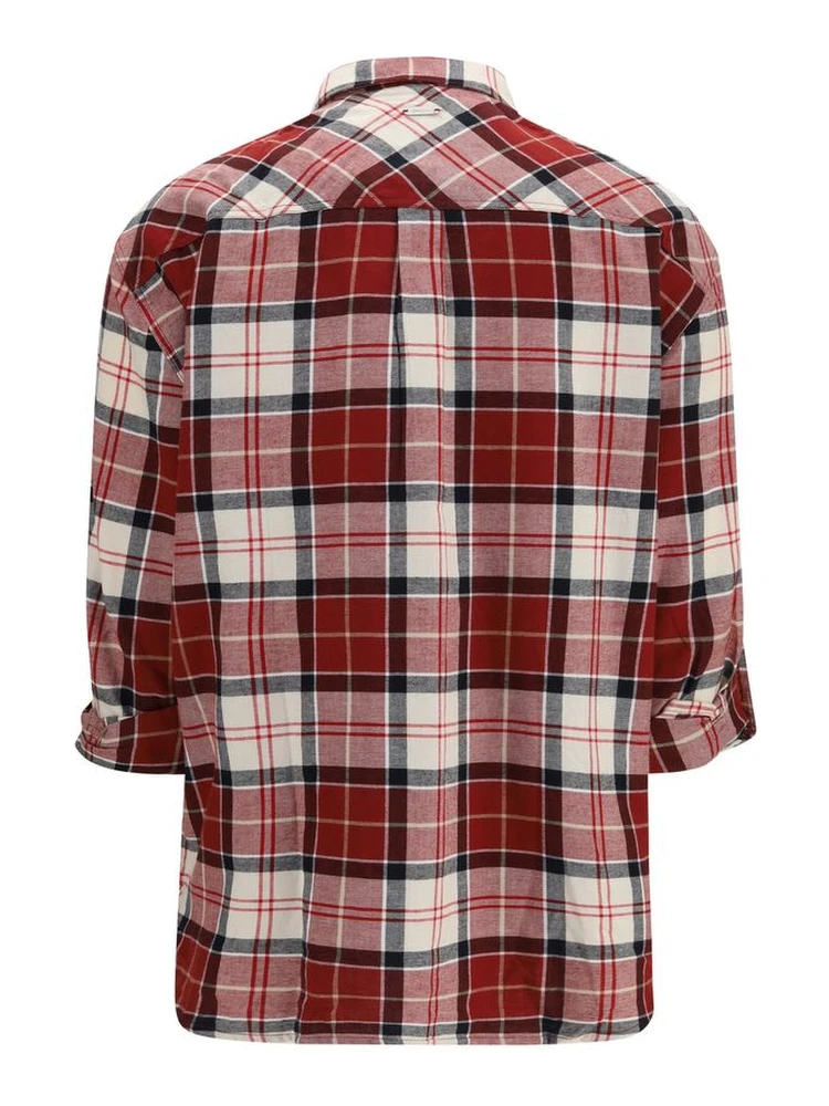 Red Cotton Pattern Shirt alternative