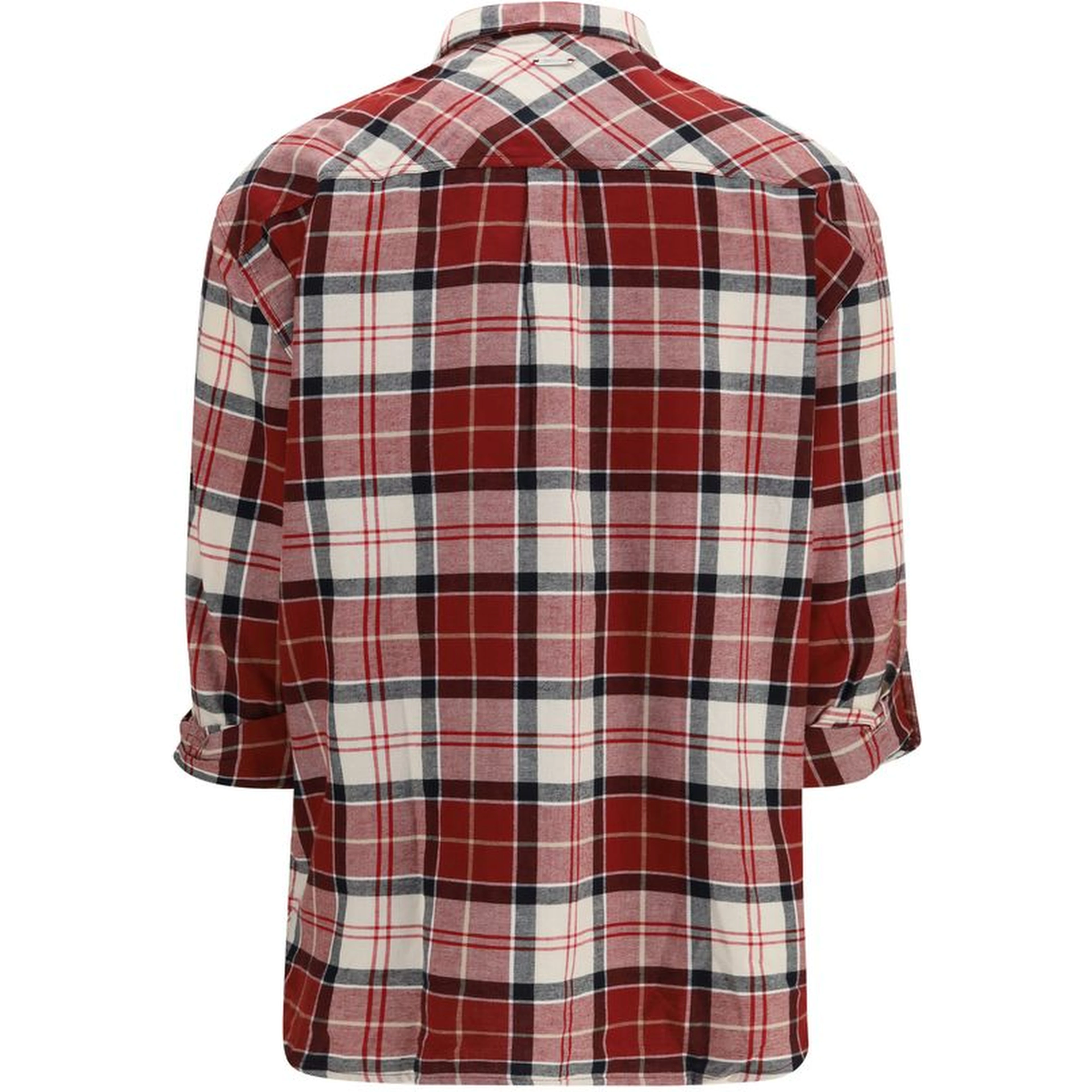 Red Cotton Pattern Shirt