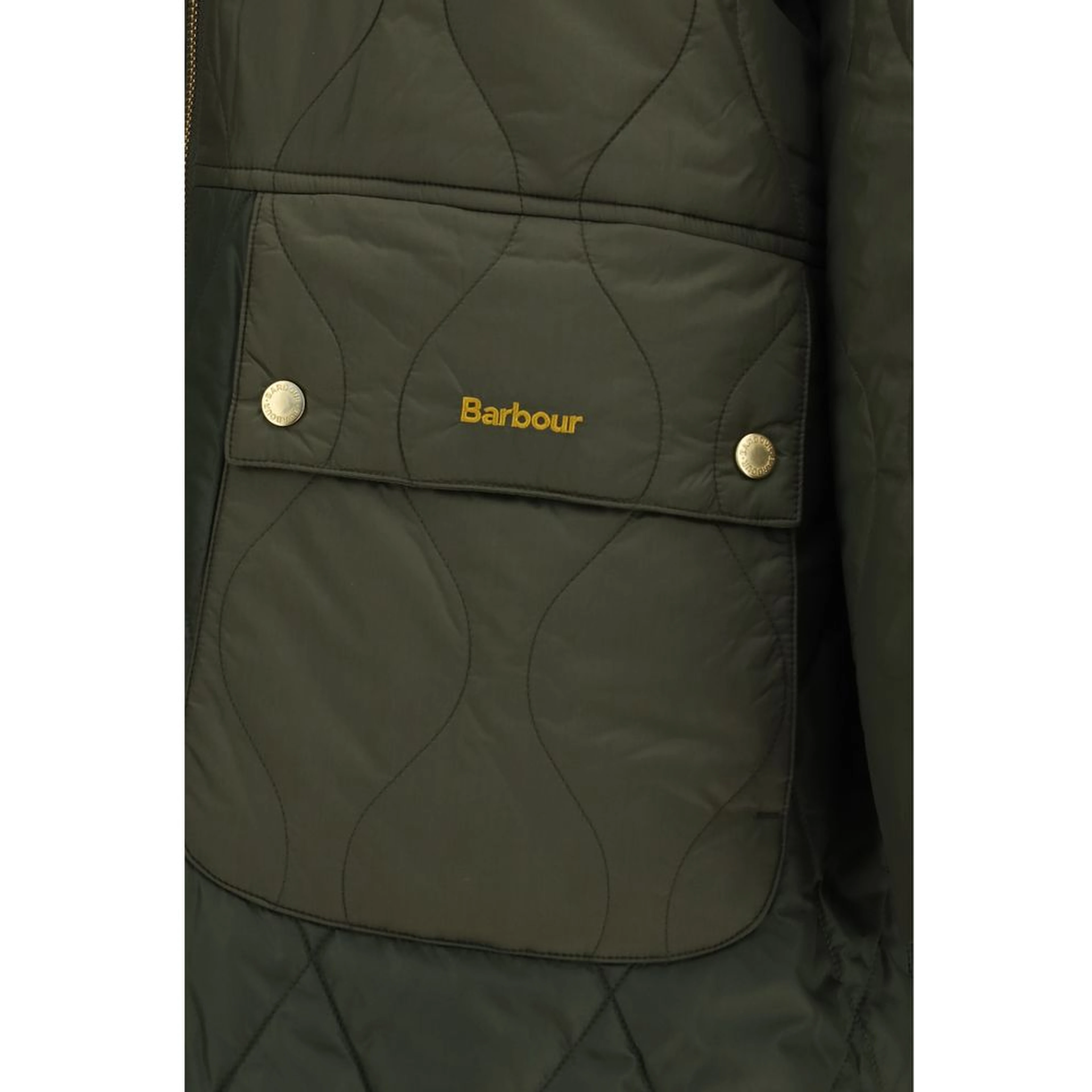 Bicolor Polyester Full-Length Jacket