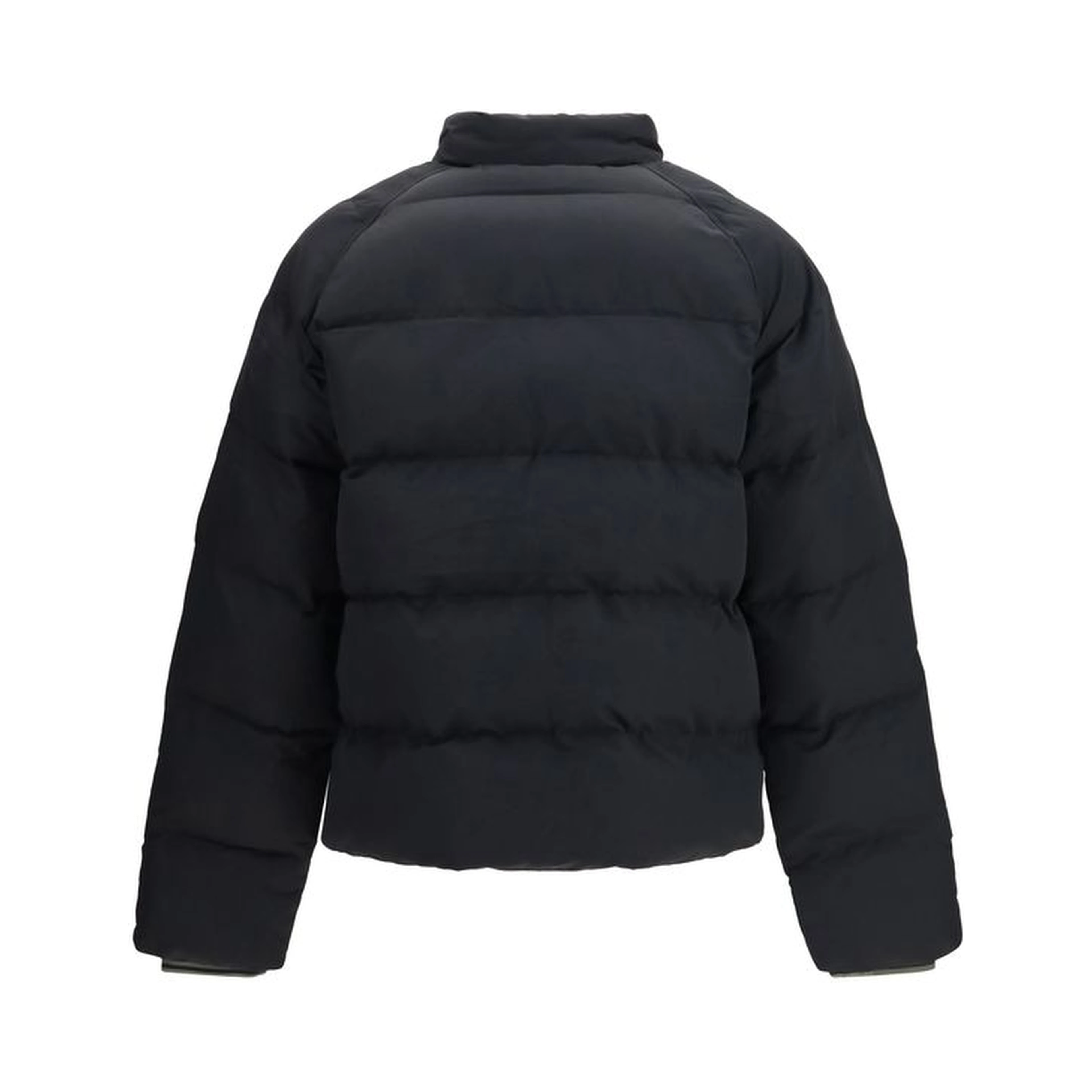 Black Polyamide Full-Length Jacket