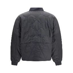 Black Polyester Bomber