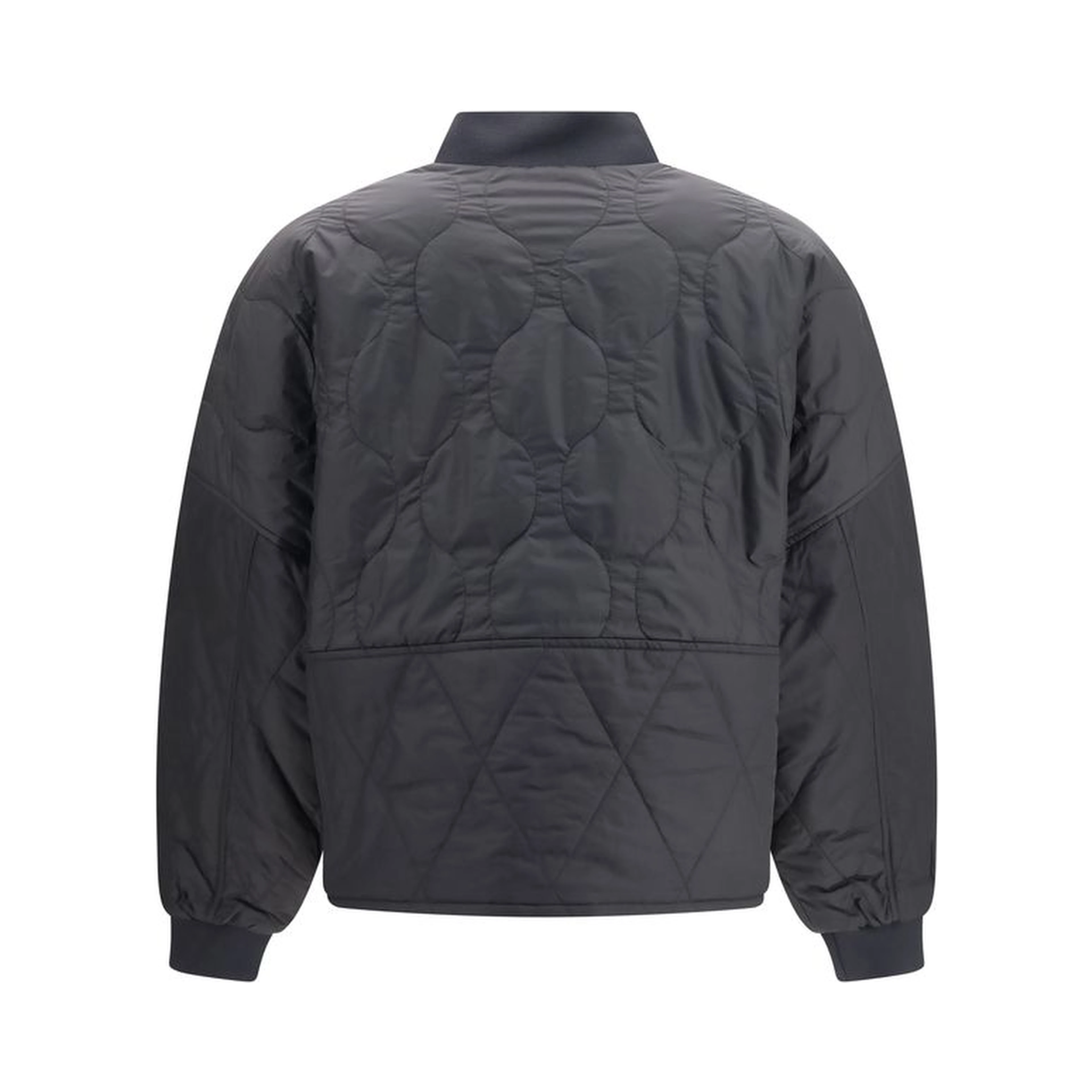 Black Polyester Bomber