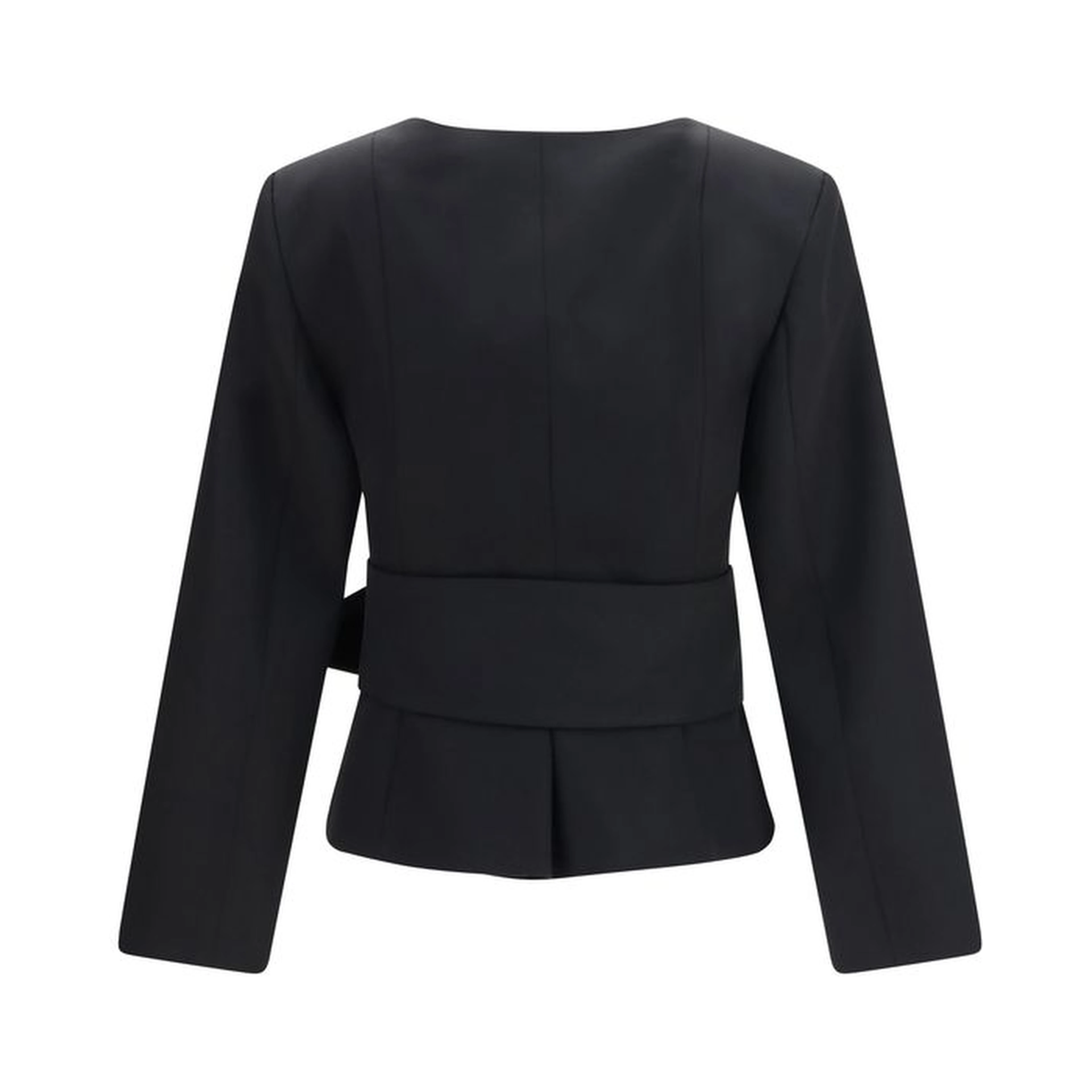 Black Wool Oves Aries Full-Length Jacket