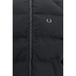 Black Polyamide Full-Length Jacket