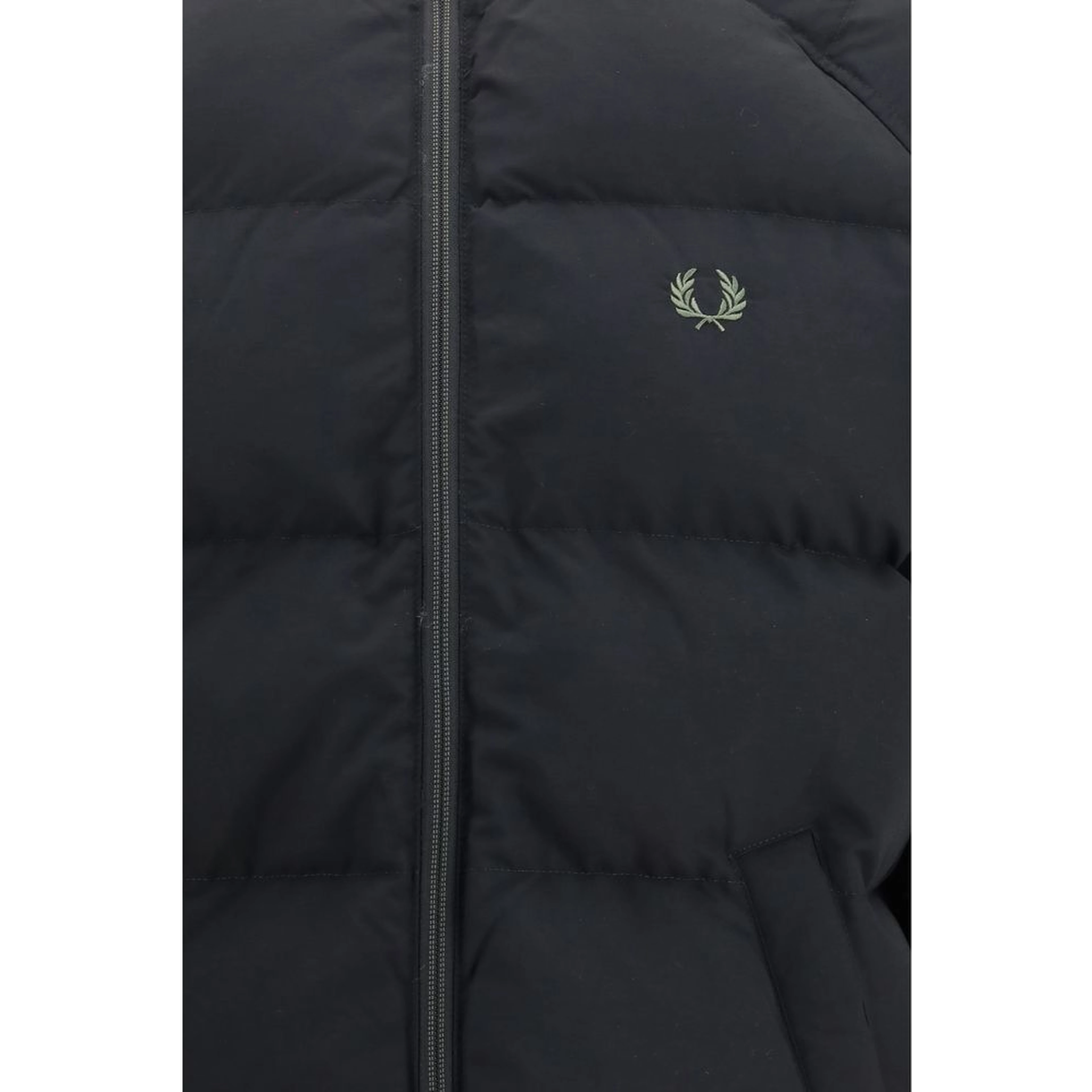 Black Polyamide Full-Length Jacket