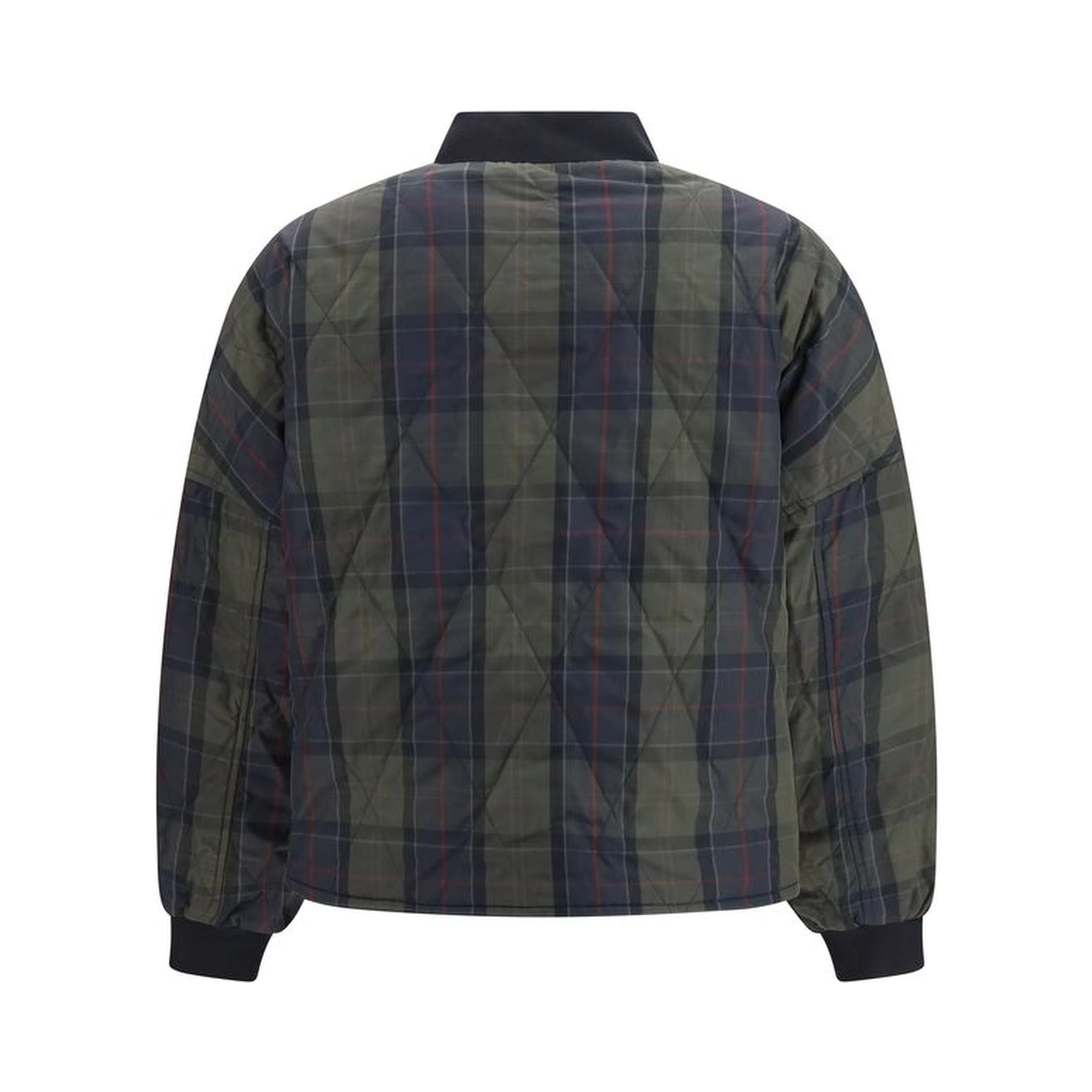 Black Polyester Bomber