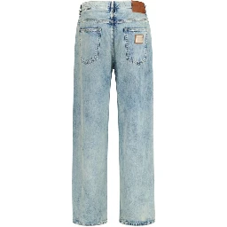 Blue Cotton Relaxed Fit Jeans