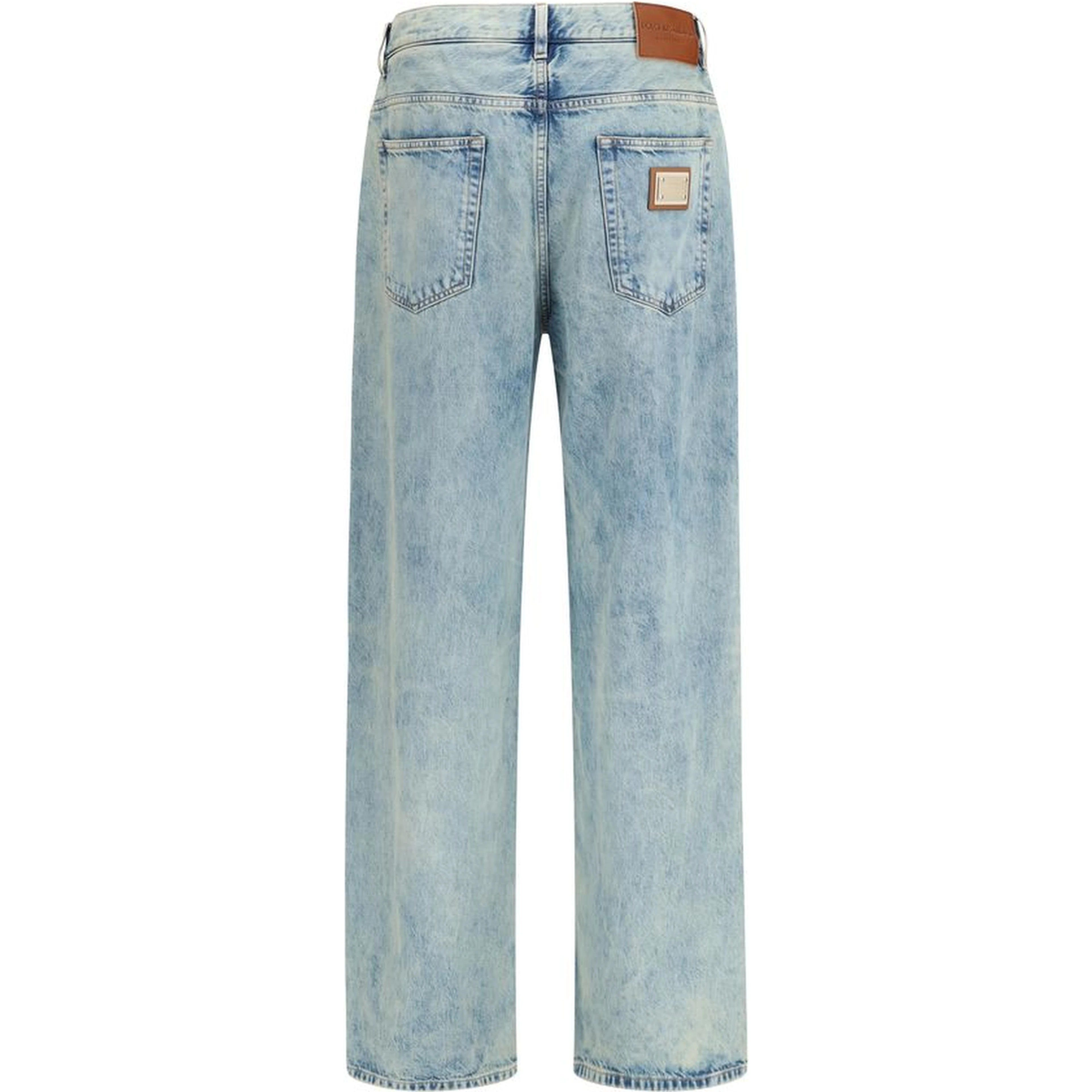 Blue Cotton Relaxed Fit Jeans