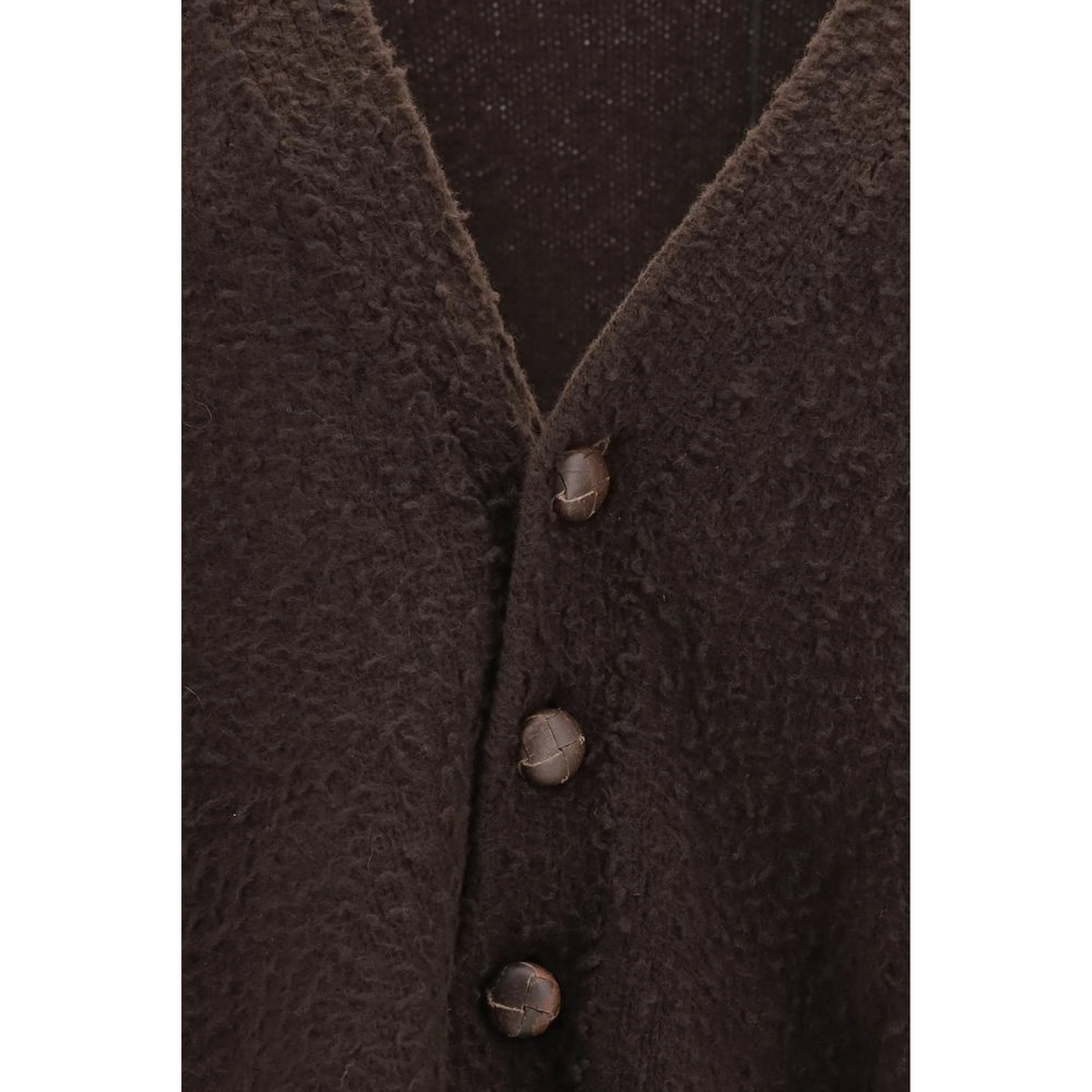 Brown Wool Oves Aries Cardigan
