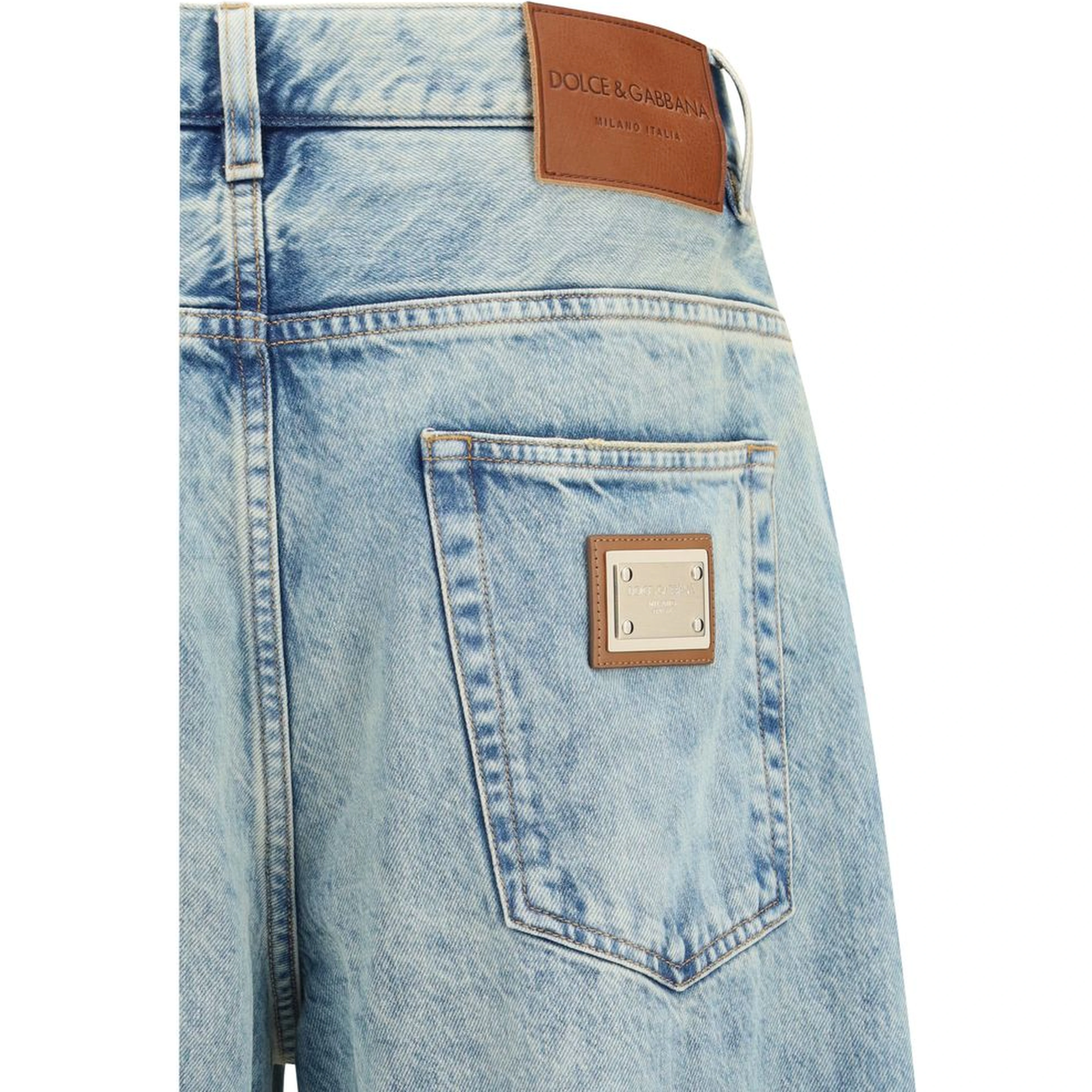 Blue Cotton Relaxed Fit Jeans