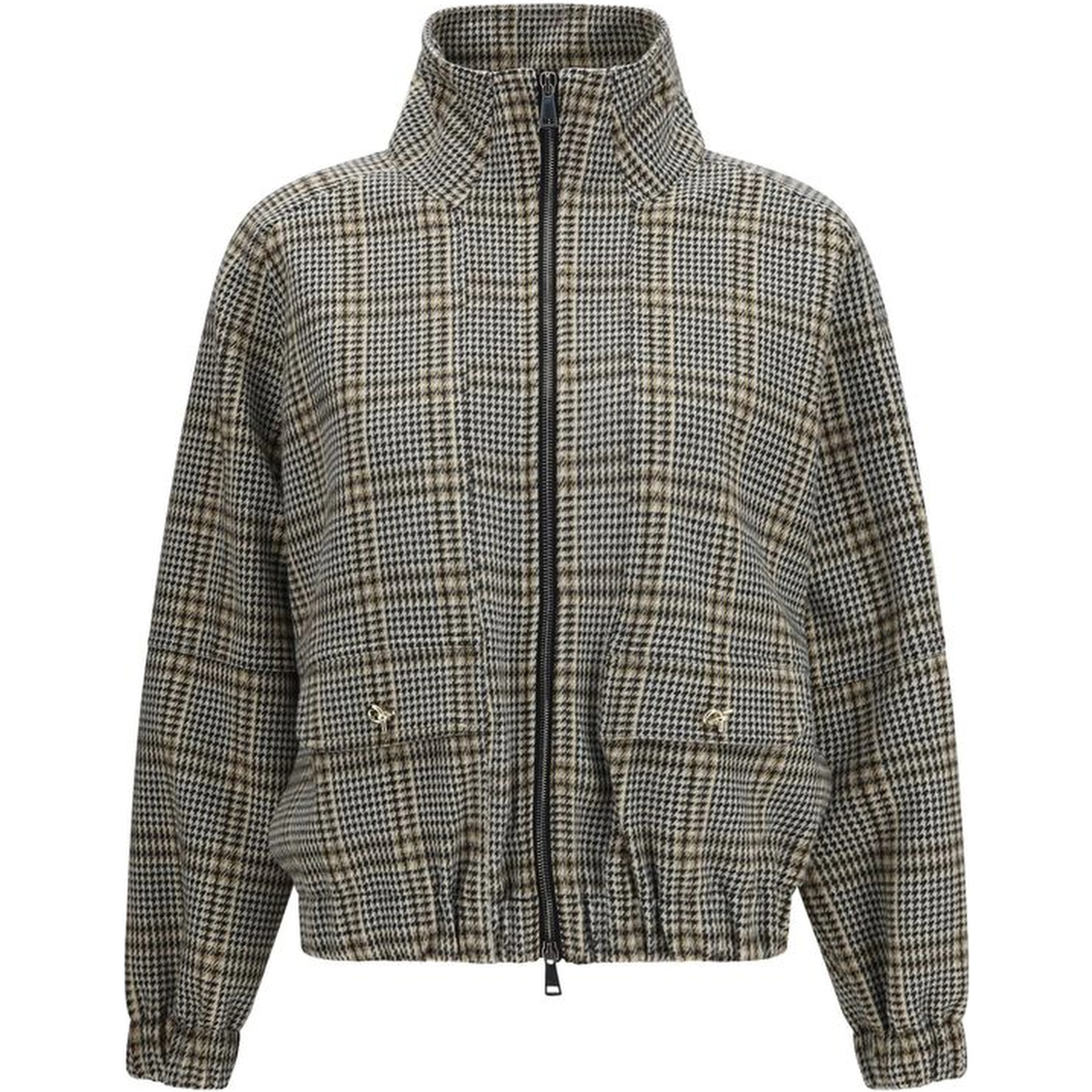 Beige Viscose Bomber