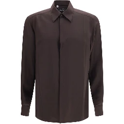Brown Silk Shirt
