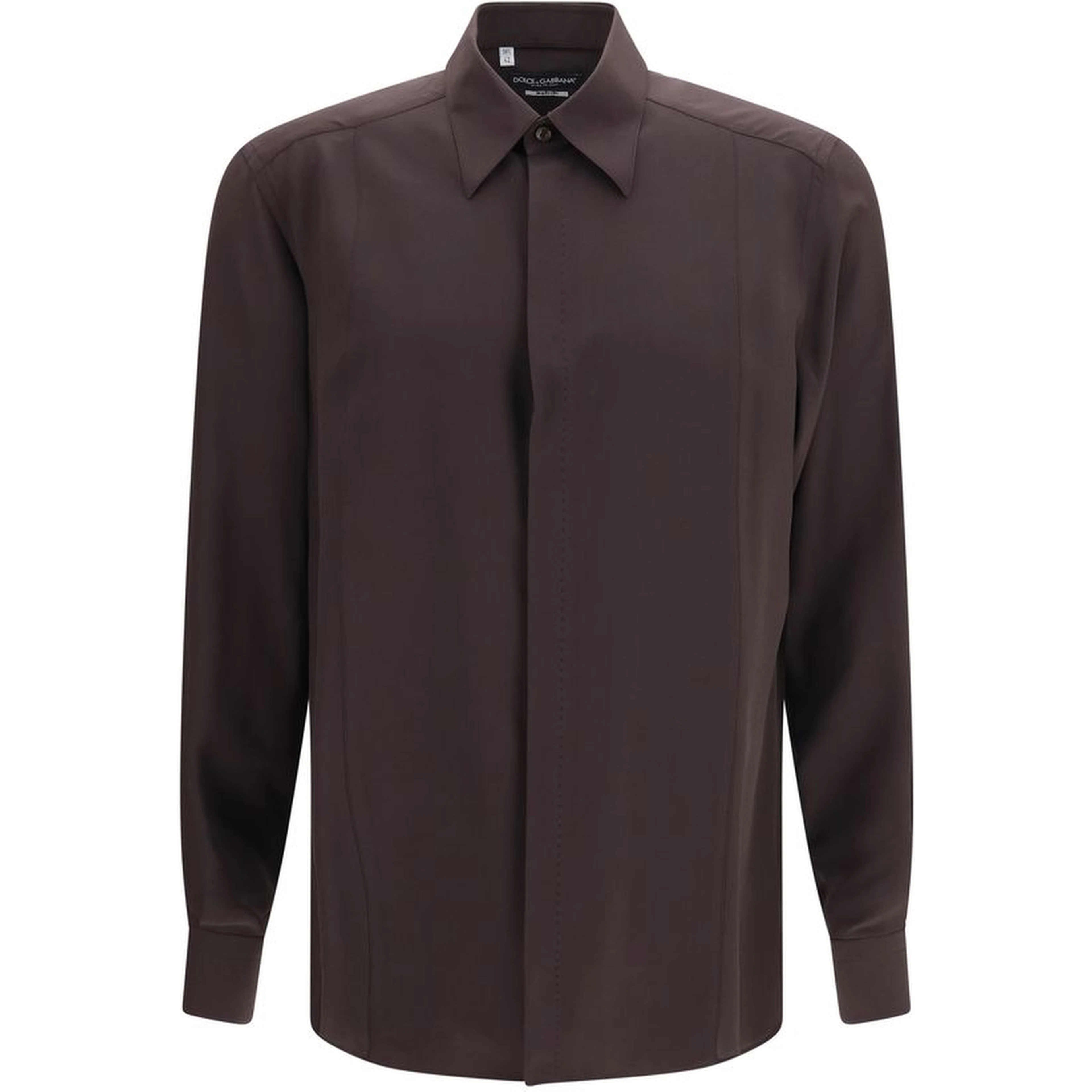 Brown Silk Shirt