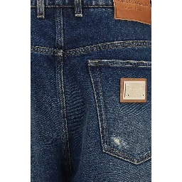 Blue Cotton Relaxed Fit Jeans