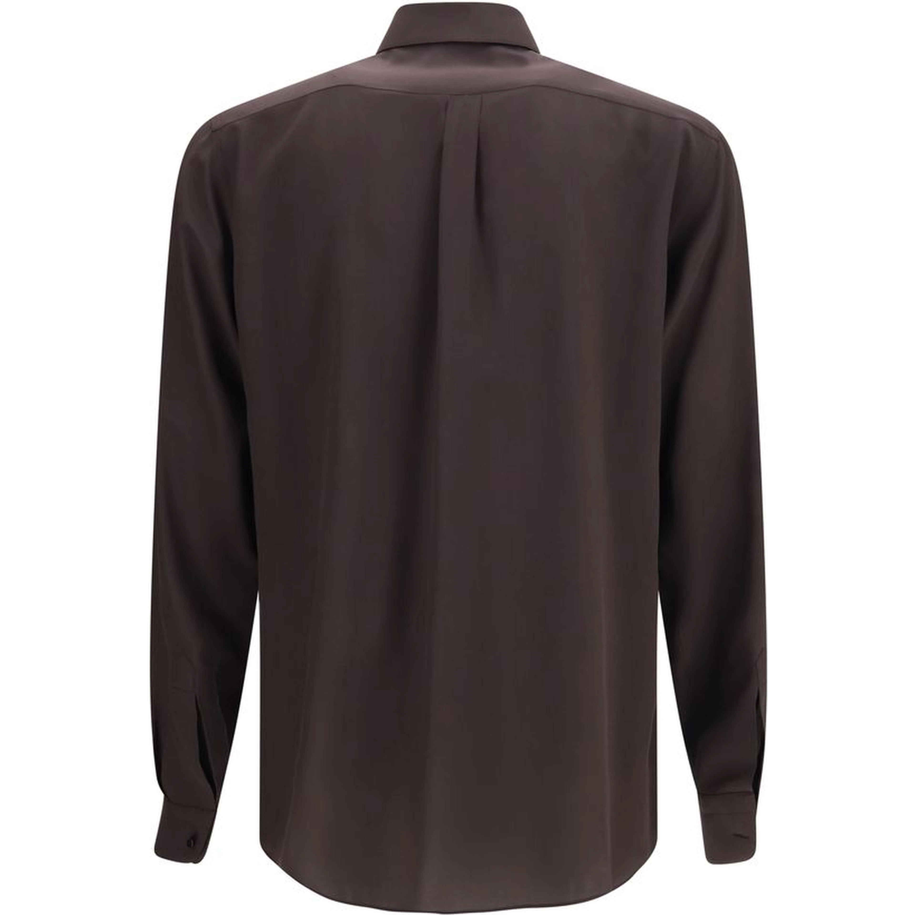 Brown Silk Shirt
