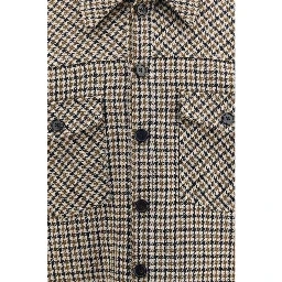 Brown Wool Oves Aries Full-Length Jacket