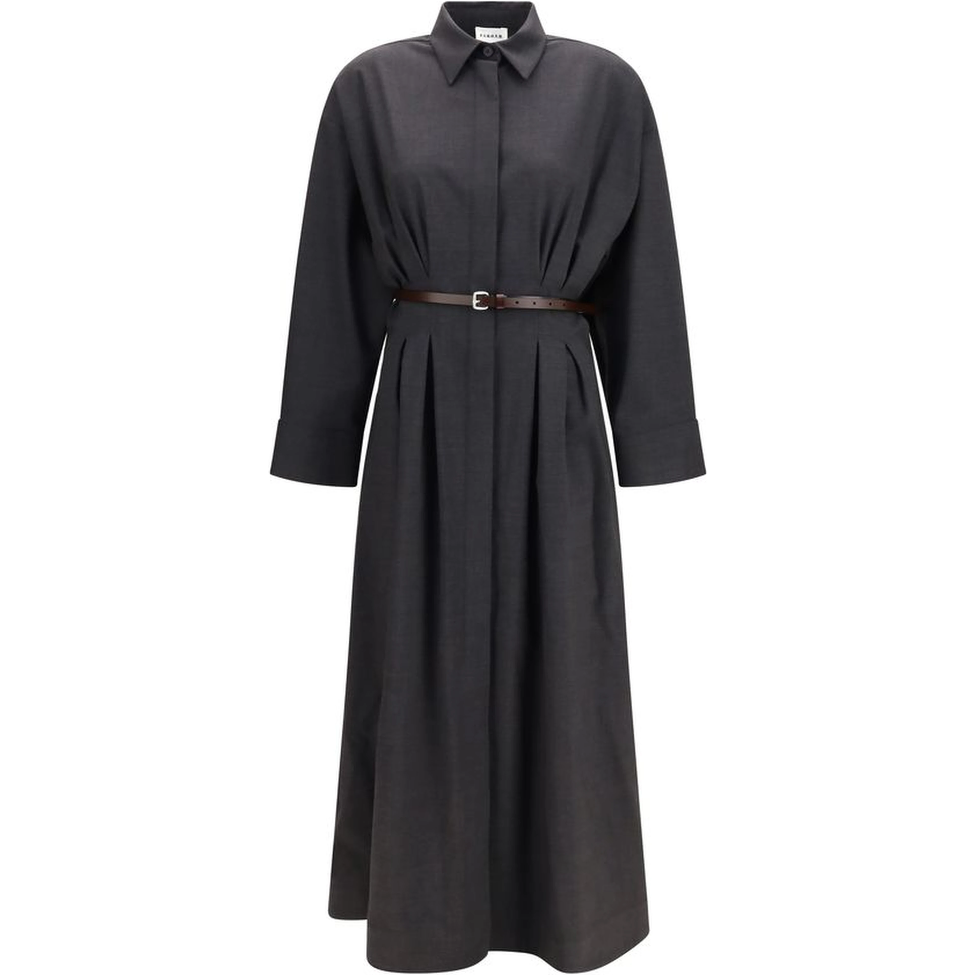 Gray Wool Oves Aries Casual Dress