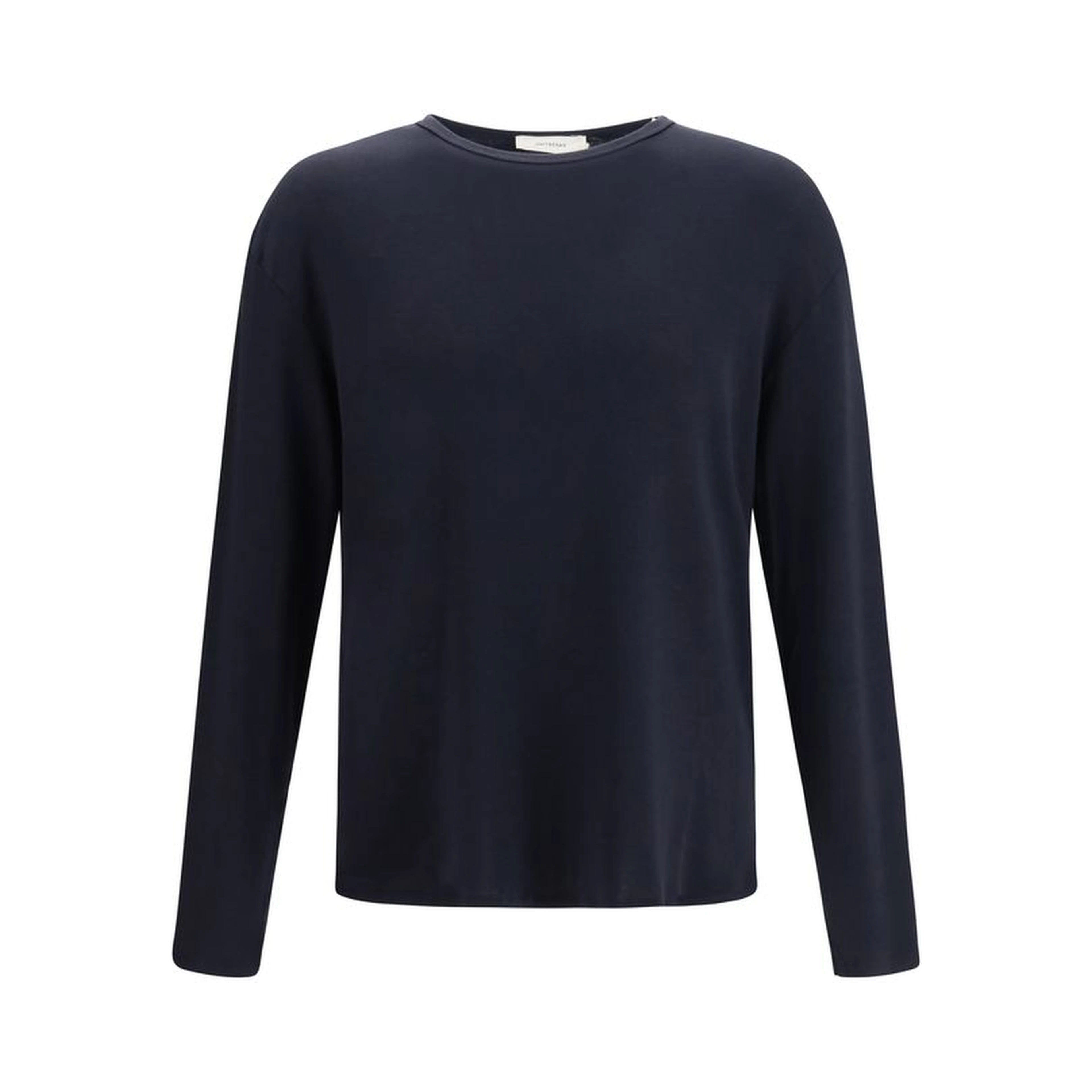 Blue Cotton Long Sleeve T-Shirt