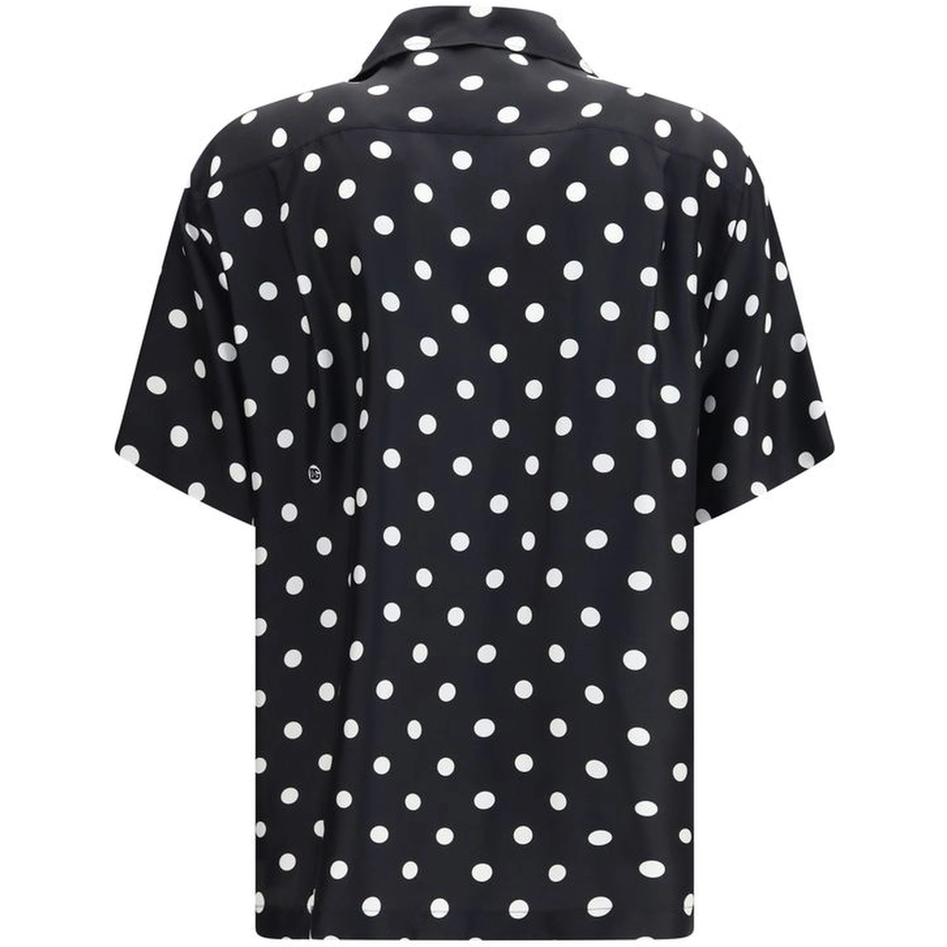 Black Silk Pattern Shirt