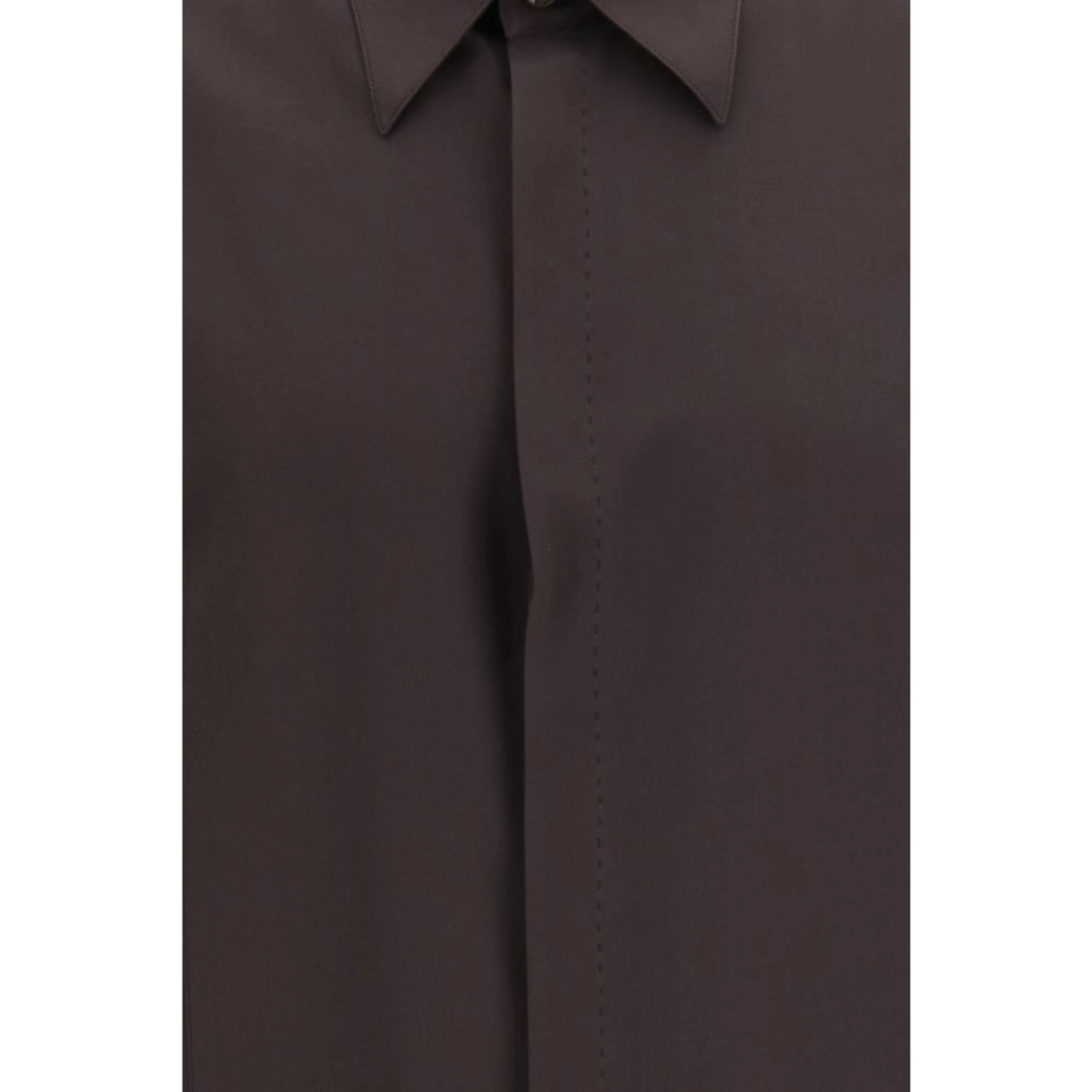 Brown Silk Shirt